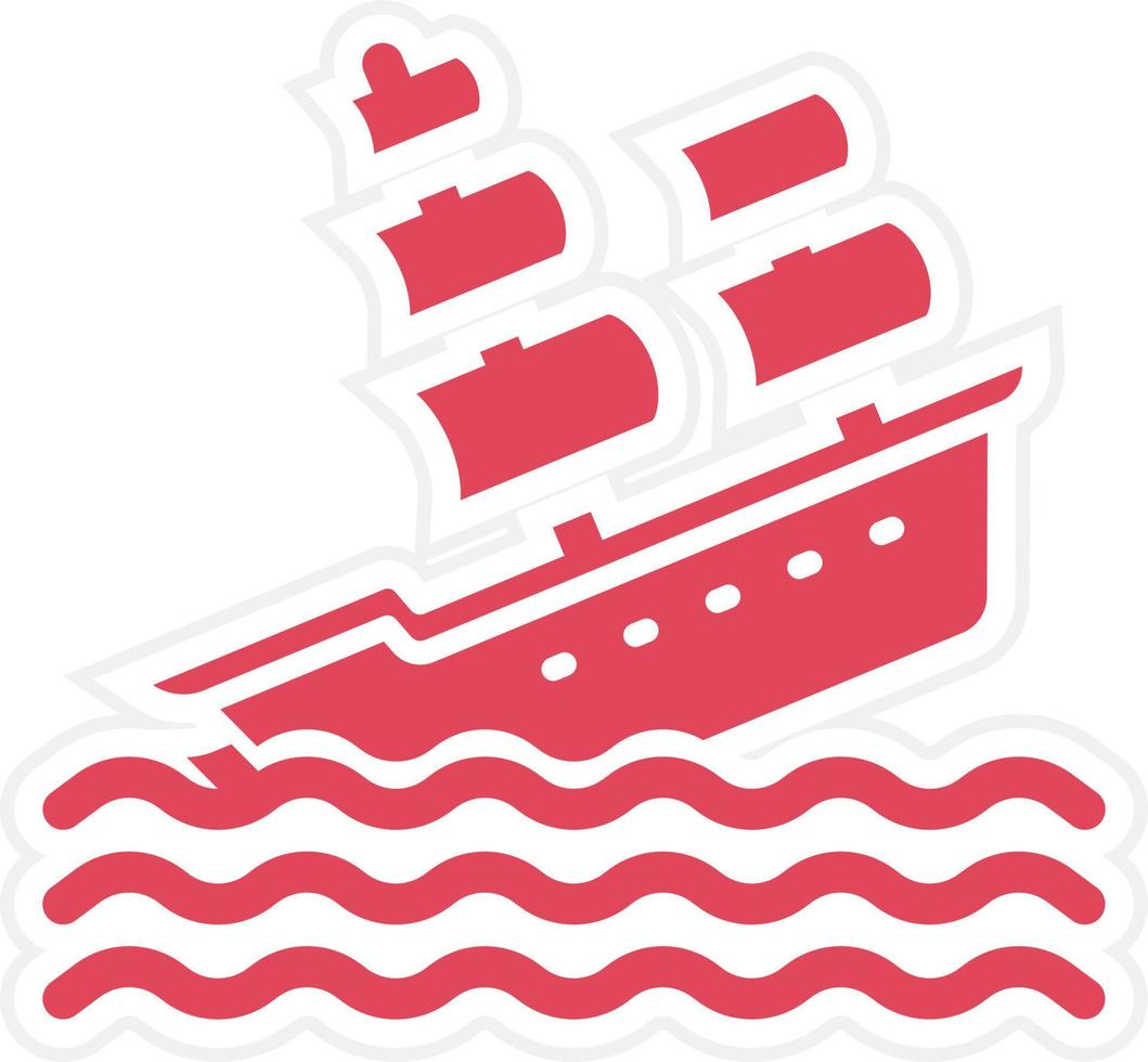 Shipwreck Icon Style vector