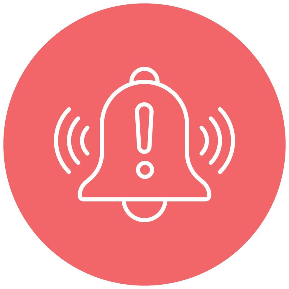 Warning Alarm Icon Style vector