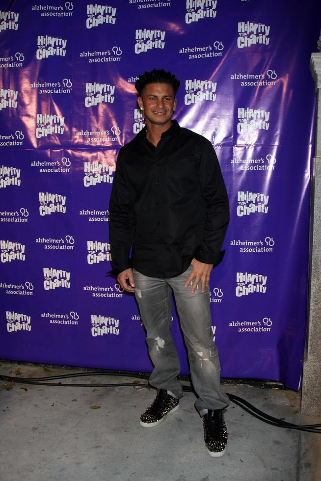 LOS ANGELES, JAN 13 -  Paul Delvecchio aka Pauly D arrives at the Hilarity For Charity Benefit at Vibiana on January 13, 2012 in Los Angeles, CA photo
