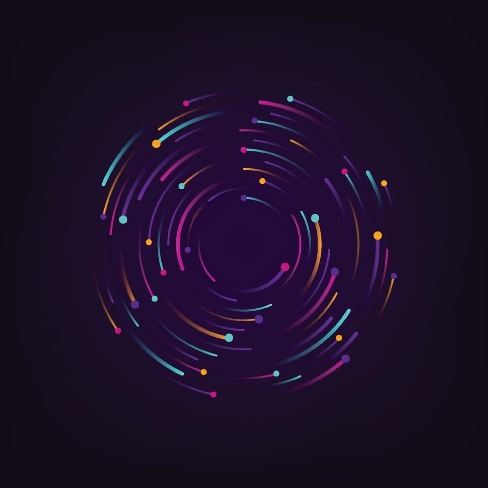 Abstract network connection colorful color. Icon logo design. Vector Illustration