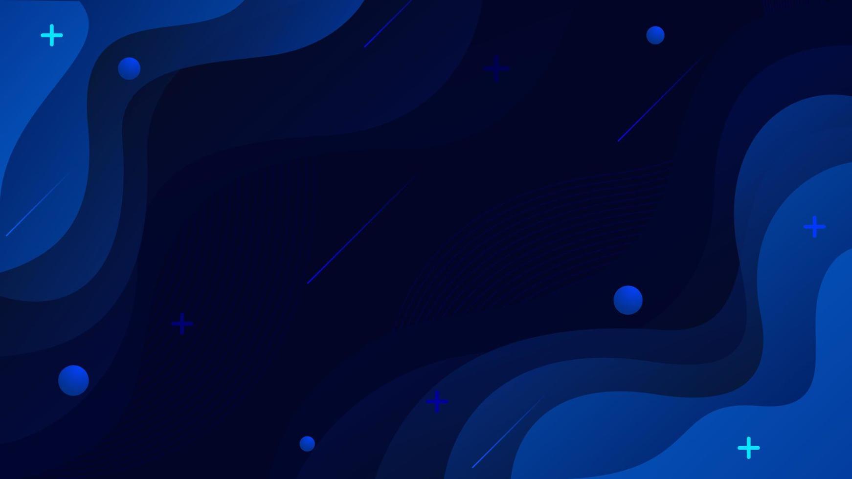 diseño de fondo abstracto líquido degradado. fondo azul oscuro con formas fluidas onduladas. diseño vectorial futurista vector