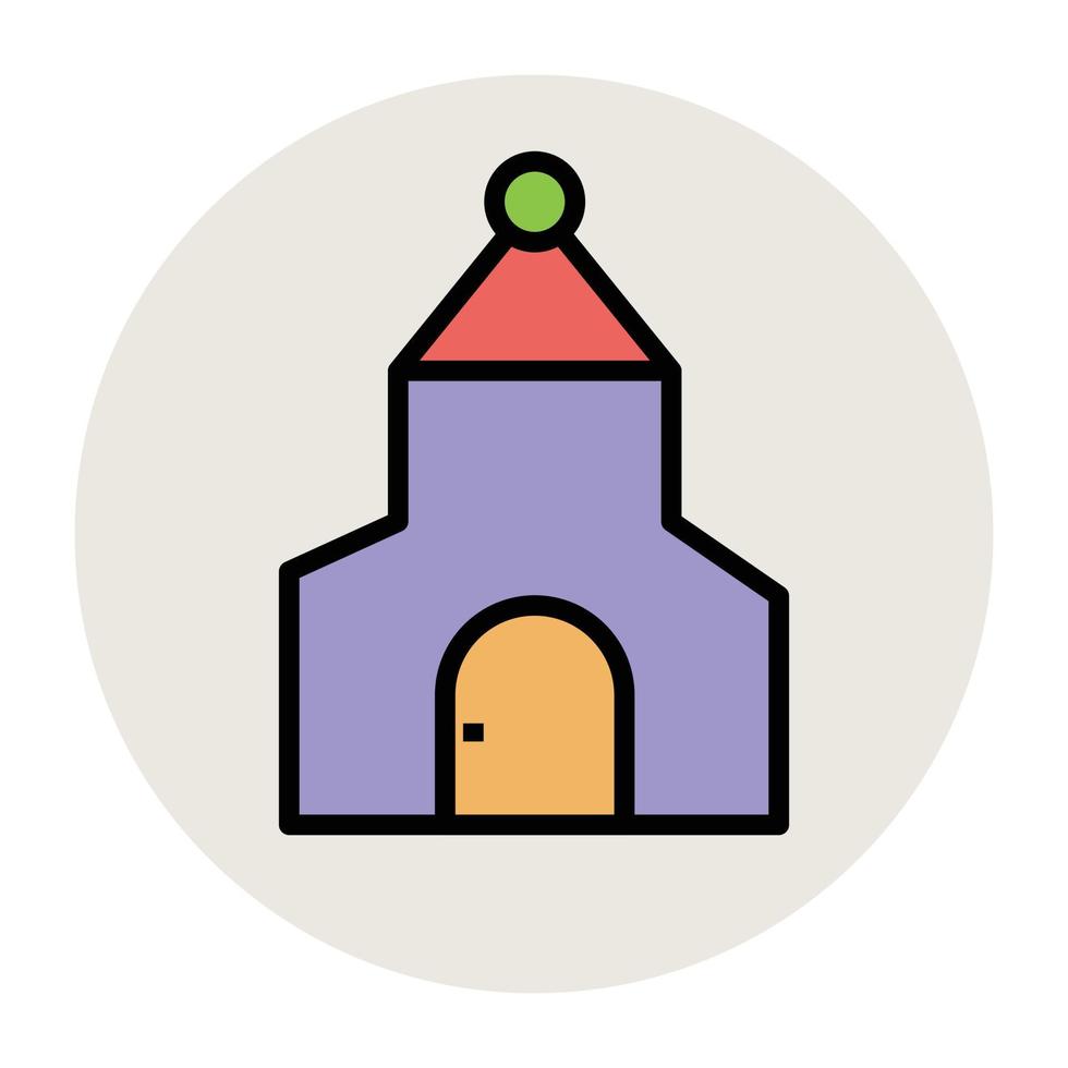 Trendy Church Concepys vector
