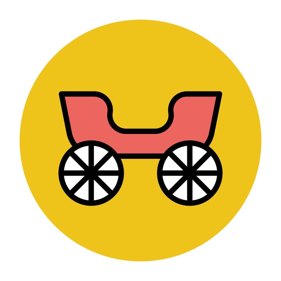 Trendy Carriage Concepts vector