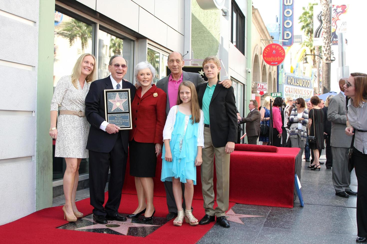 LOS ANGELES, OCT 14 -  Hal David, Family at the Ceremony to Bestow a Star on the Hollywood Walk of Fame for Hal David at the Musicians Institute on October 14, 2011 in Los Angelees, CA photo