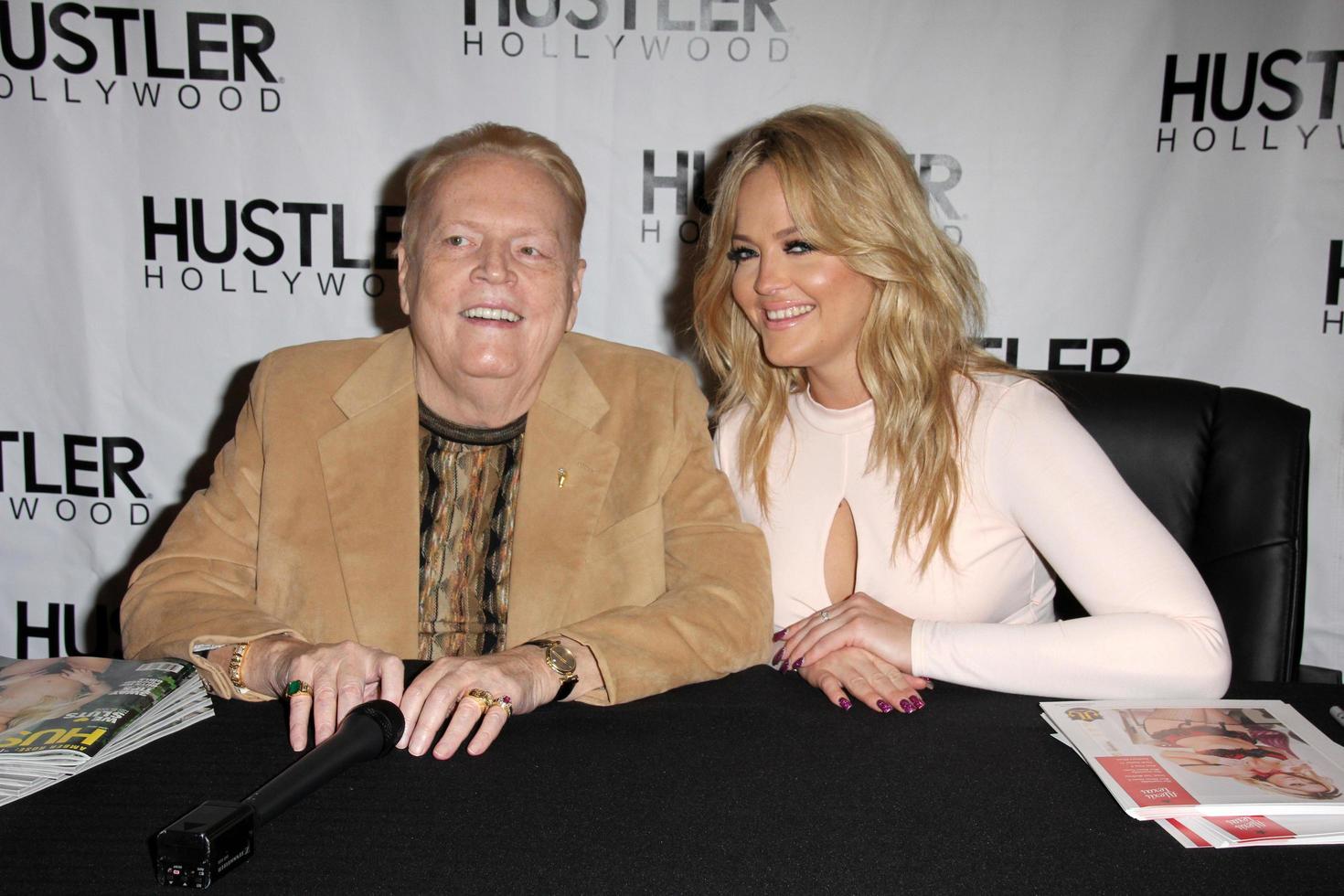 LOS ANGELES, APR 9 -  Larry Flynt, Alexis Texas at the Hustler Hollywood Grand Opening at the Hustler Hollywood on April 9, 2016 in Los Angeles, CA photo