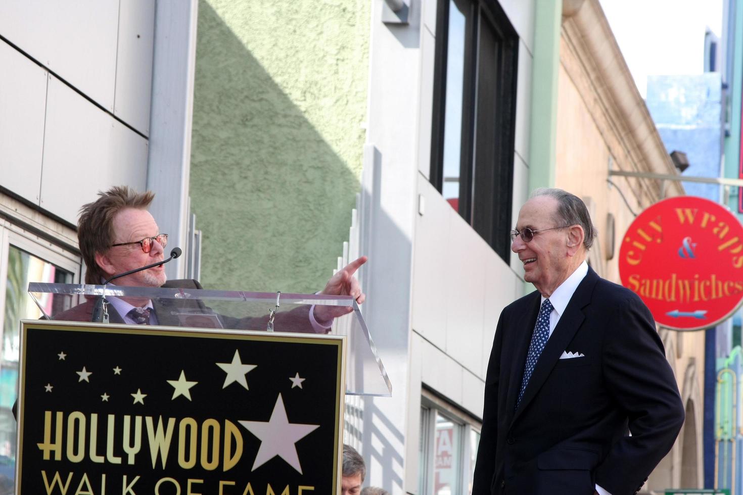 LOS ANGELES, OCT 14 -  Paul Williams, Hal David at the Ceremony to Bestow a Star on the Hollywood Walk of Fame for Hal David at the Musicians Institute on October 14, 2011 in Los Angelees, CA photo