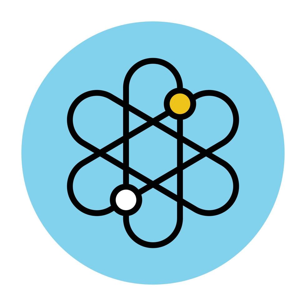 Trendy Atom Concepts vector