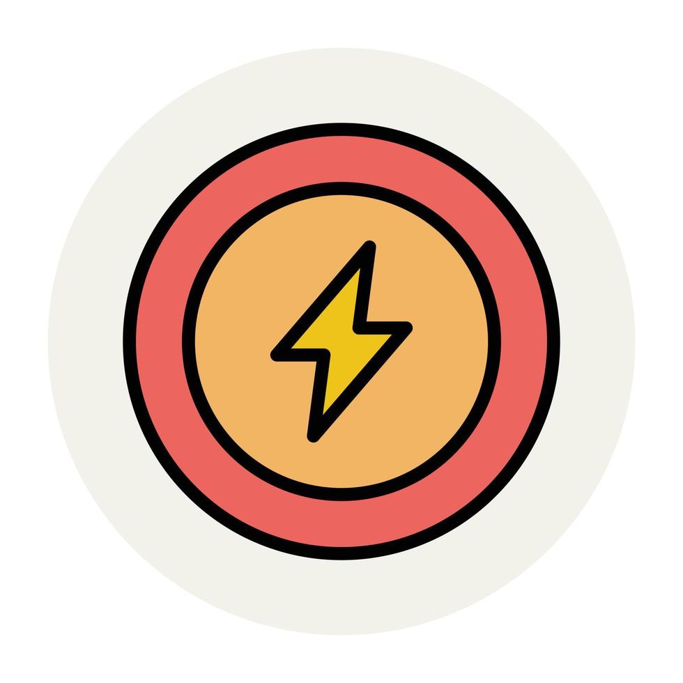 Trendy Thunder Concepts vector