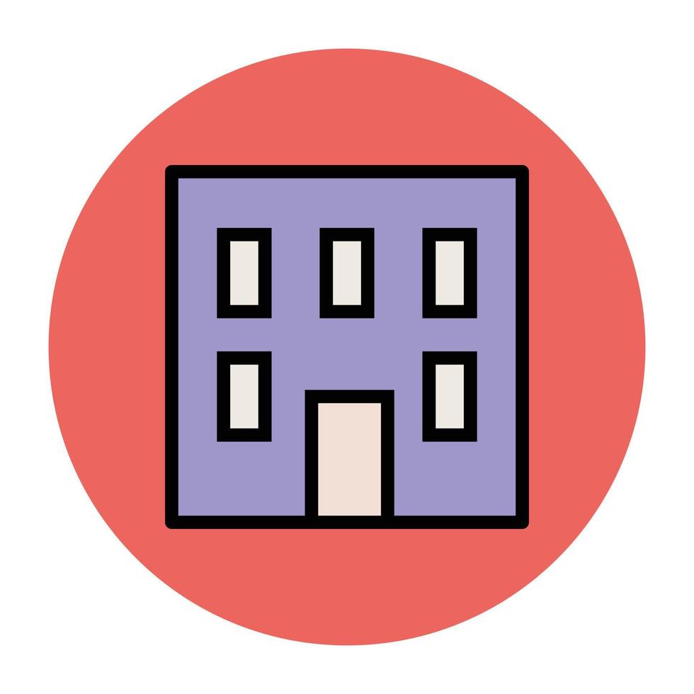 Trendy Building Concepts vector