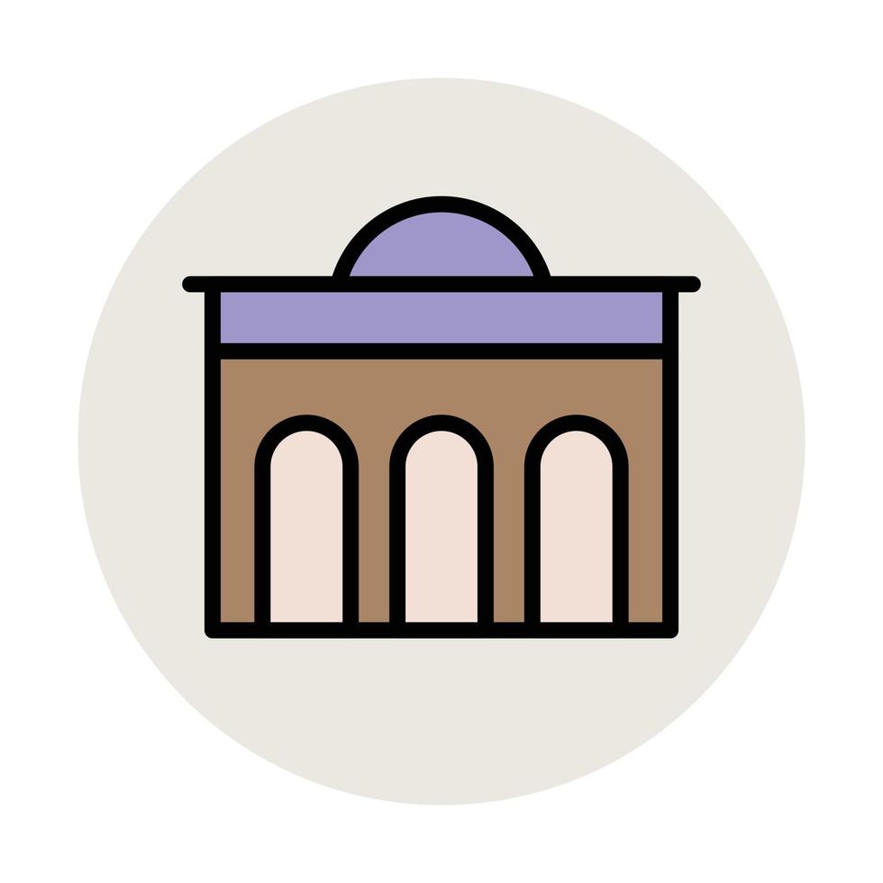 Trendy Column Building vector