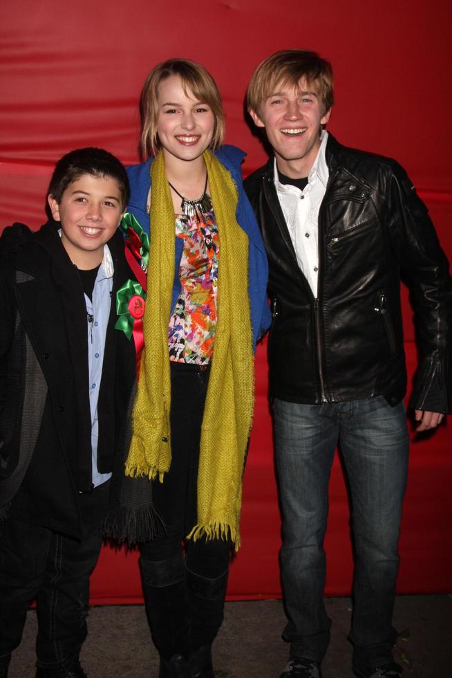LOS ANGELES, NOV 28 -  Bradley Steven Perry, Bridgit Mender, Jason Dolley arrives at the 2010 Hollywood Christmas Parade at Hollywood Boulevard on November 28, 2010 in Los Angeles, CA photo