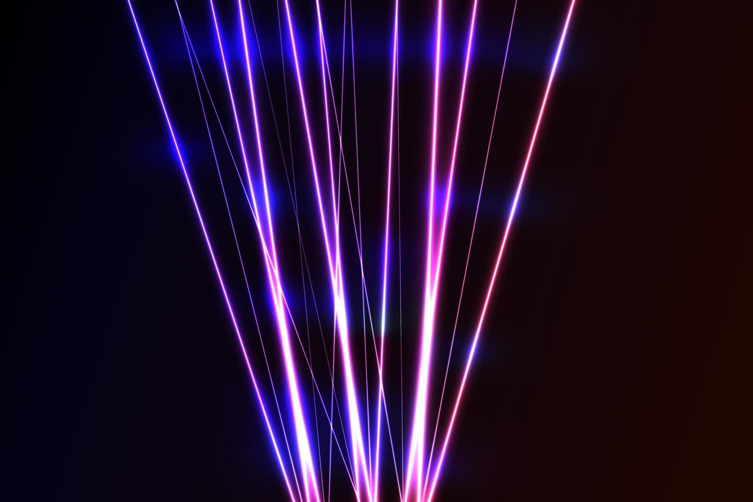 intersección de haces de seguridad láser brillantes sobre un fondo oscuro.diseño de arte brillo rayo de luz.campo láser. vector