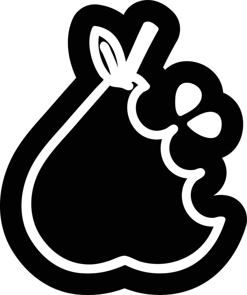juicy pear icon vector