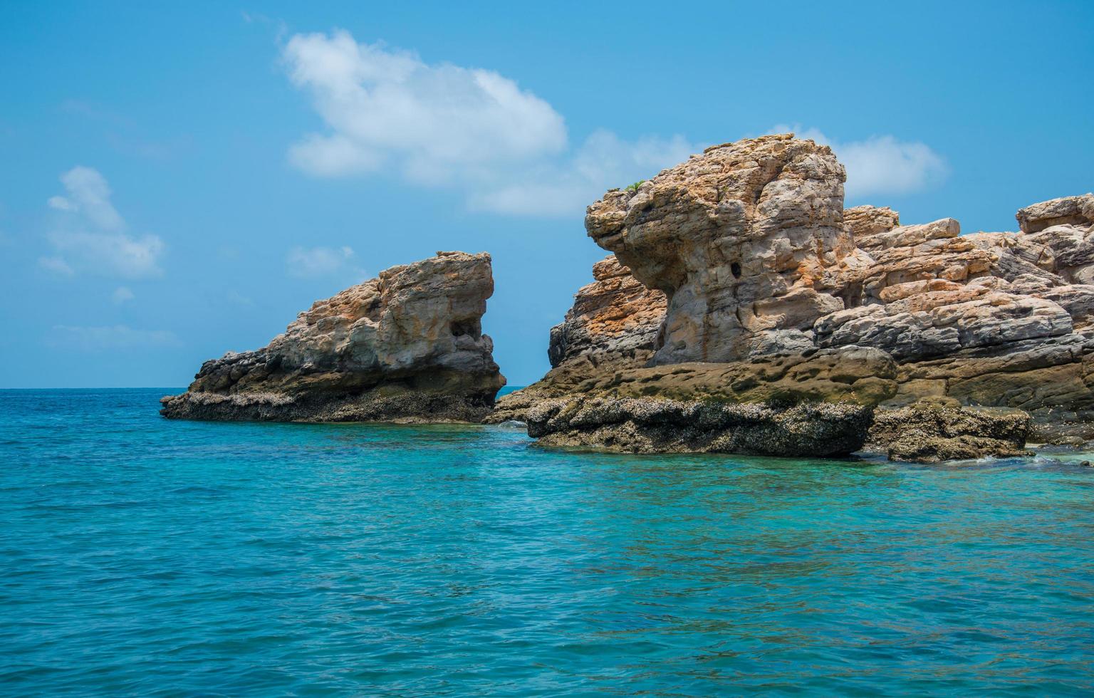 View of Rock formation in unknown island in Arnhem land of Northern territory state of Australia. photo