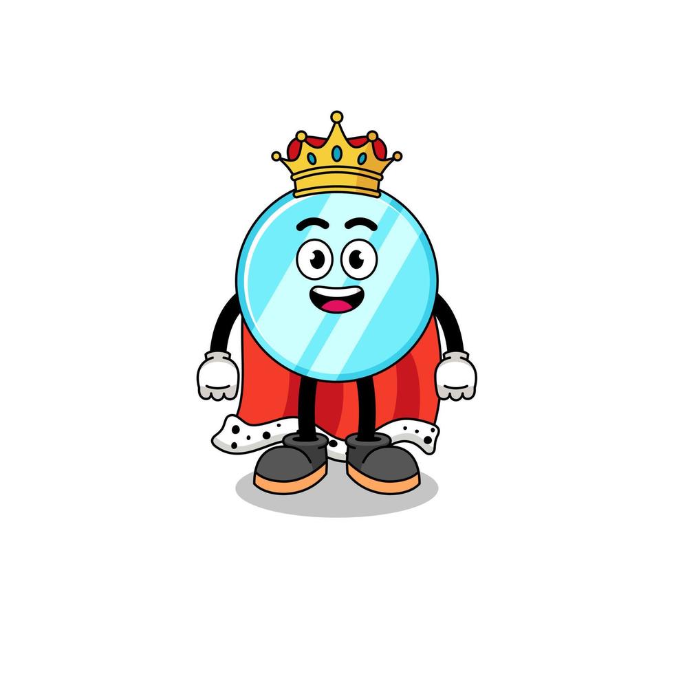 Mascot Illustration of mirror king vector