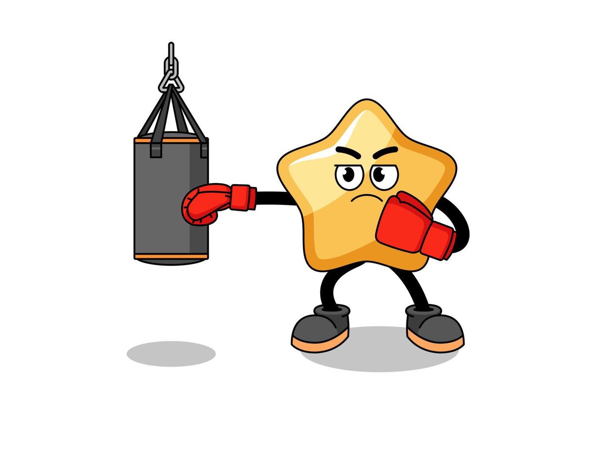 Illustration of star boxer vector