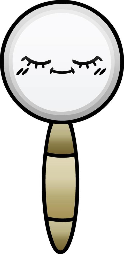 gradient shaded cartoon magnifying glass vector
