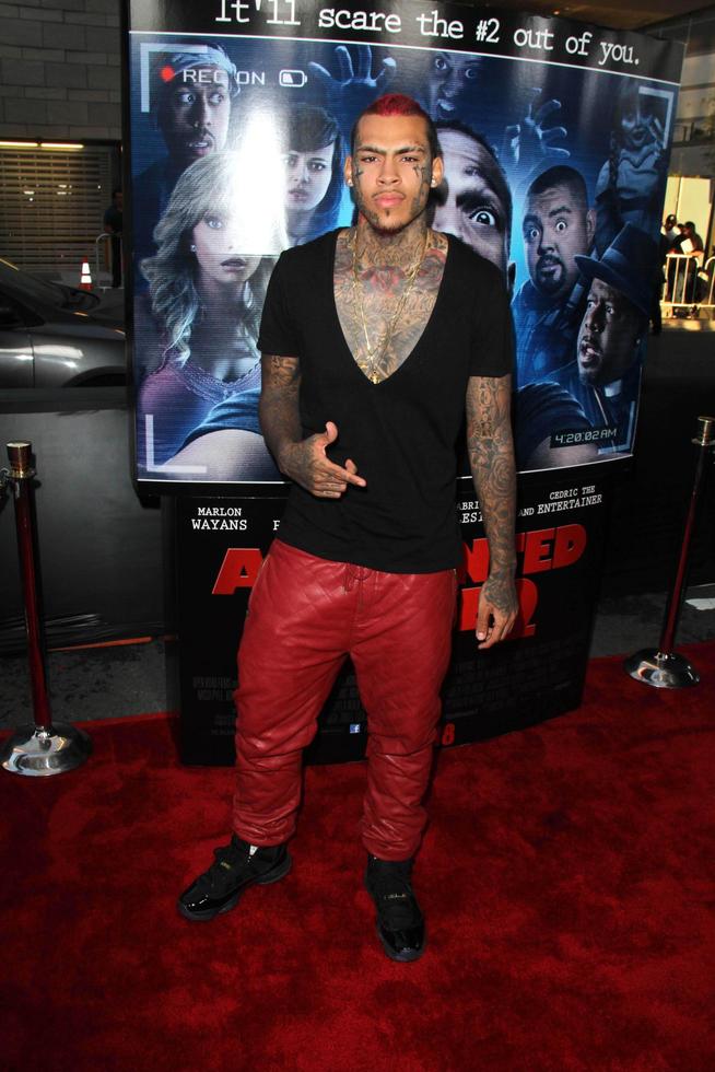 LOS ANGELES, APR 16 -  InkMonstarr at the A Haunted House 2 World Premiere at Regal 14 Theaters on April 16, 2014 in Los Angeles, CA photo