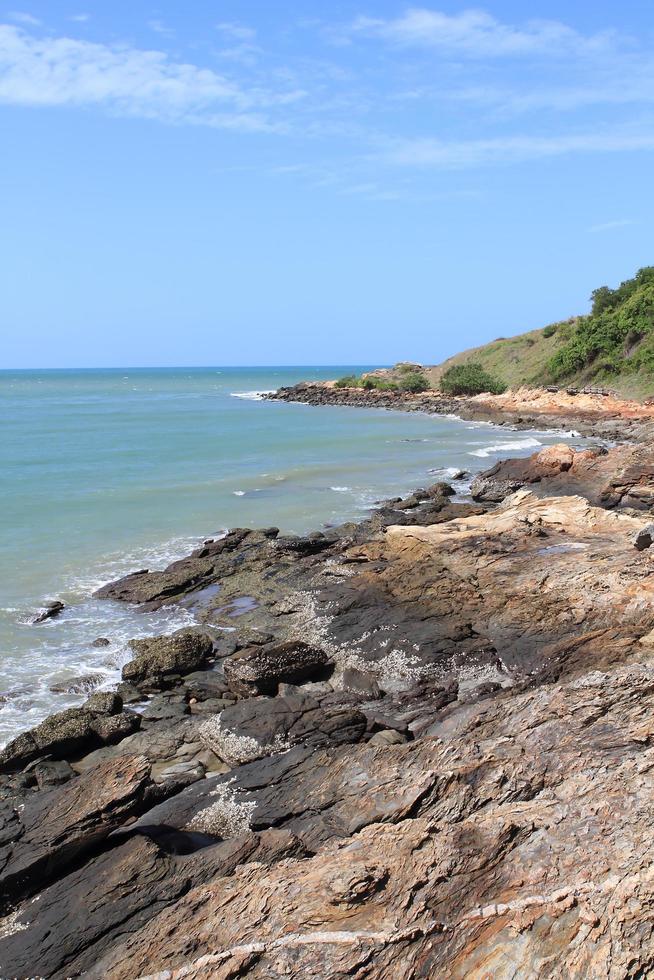 Stones on the tropical beach photo