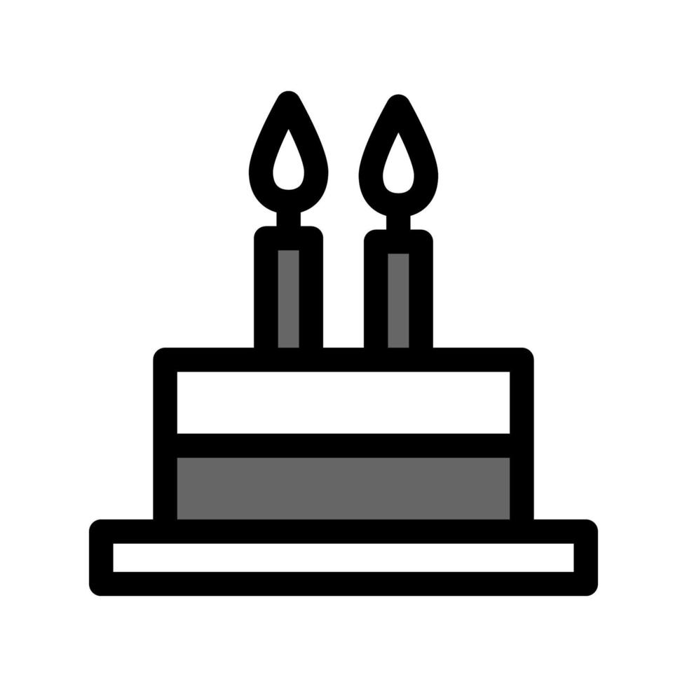 ilustración vectorial gráfico del icono de pastel de cumpleaños vector