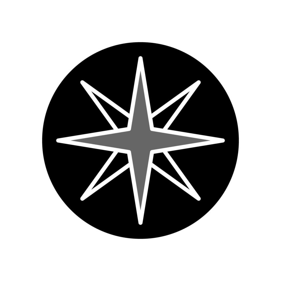Illustration Vector Graphic of Compass Icon Design