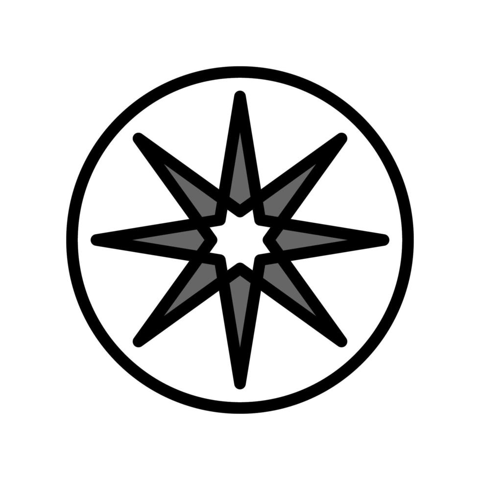 Illustration Vector Graphic of Compass Icon Design