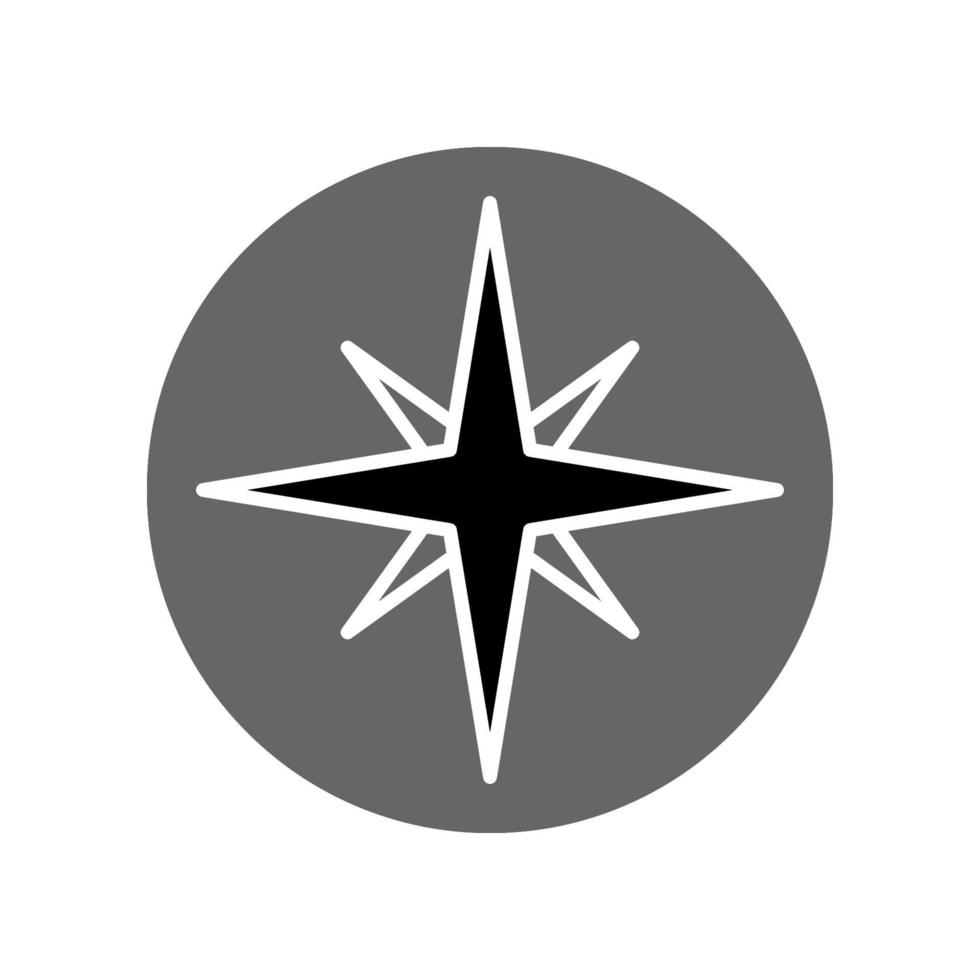 Illustration Vector Graphic of Compass Icon Design