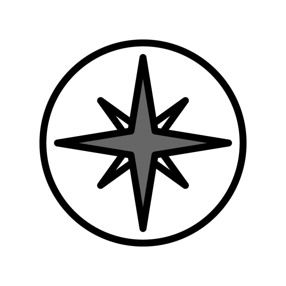 Illustration Vector Graphic of Compass Icon Design