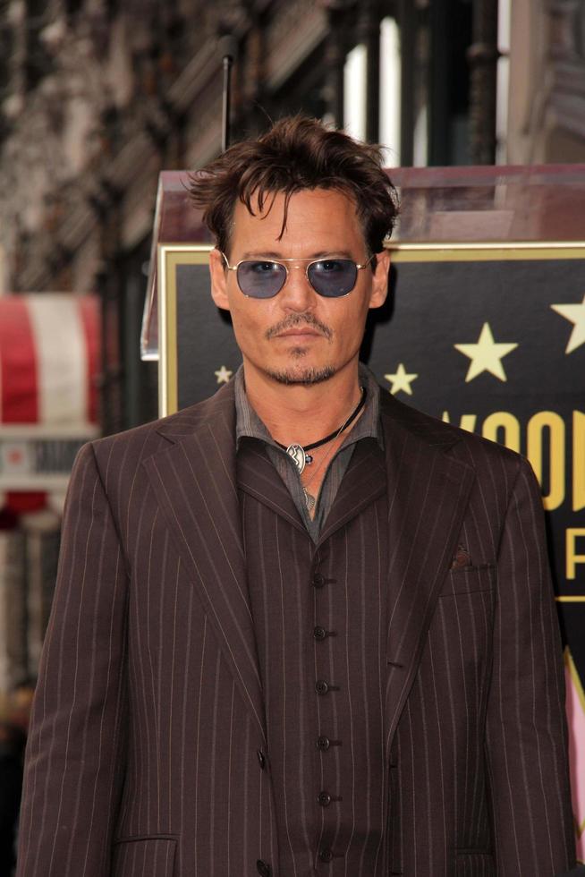 LOS ANGELES, JUN 24 -  Johnny Depp at the Jerry Bruckheimer Star on the Hollywood Walk of Fame at the El Capitan Theater on June 24, 2013 in Los Angeles, CA photo