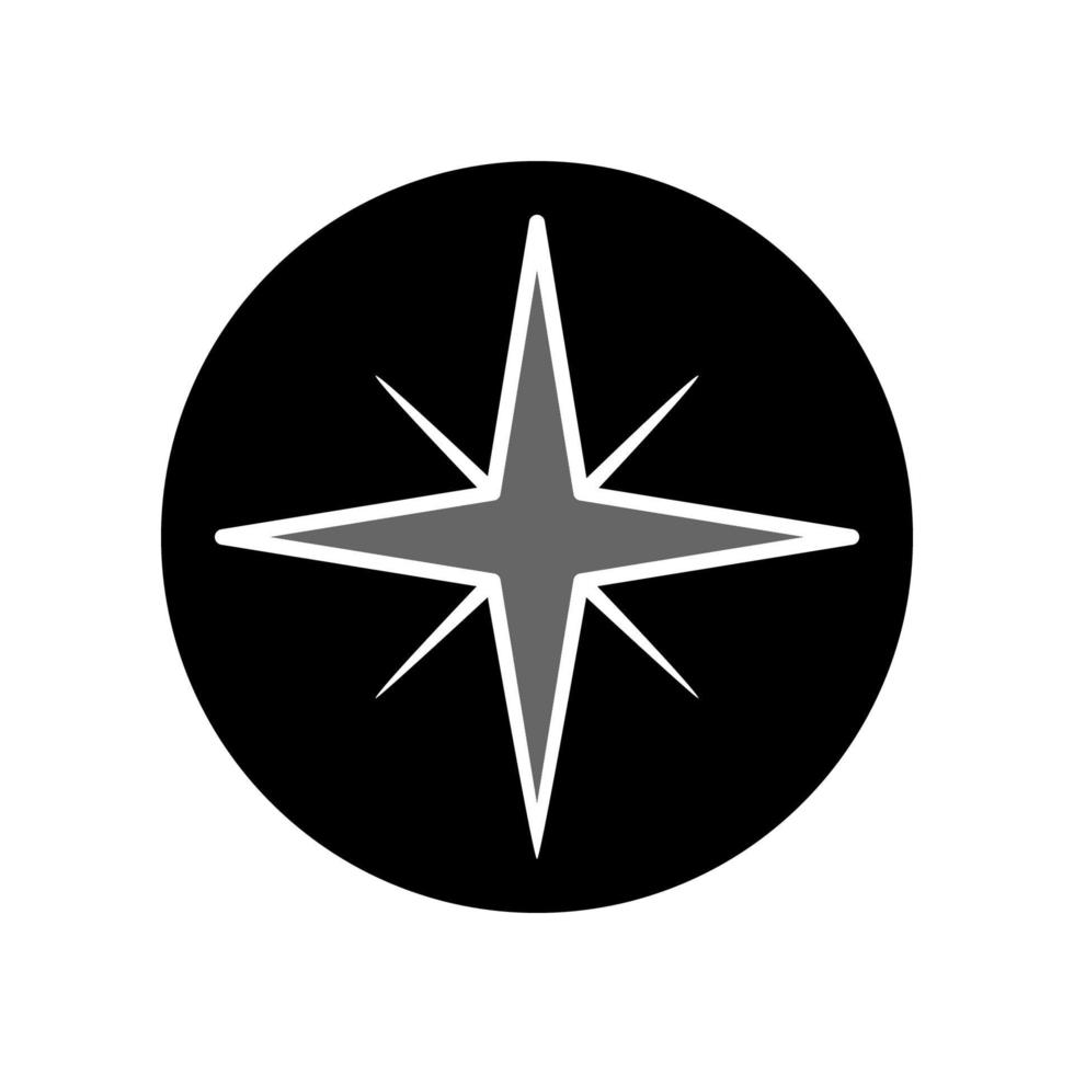 Illustration Vector Graphic of Compass Icon Design
