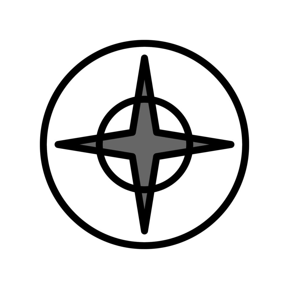 Illustration Vector Graphic of Compass Icon Design