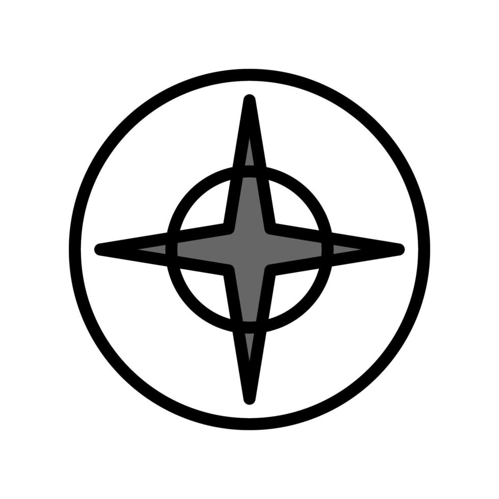 Illustration Vector Graphic of Compass Icon Design