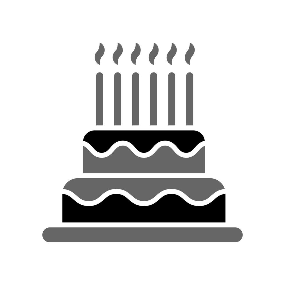 Illustration Vector Graphic of Birthday Cake icon