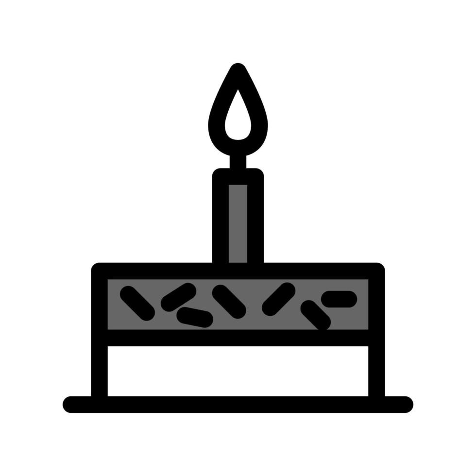 ilustración vectorial gráfico del icono de pastel de cumpleaños vector