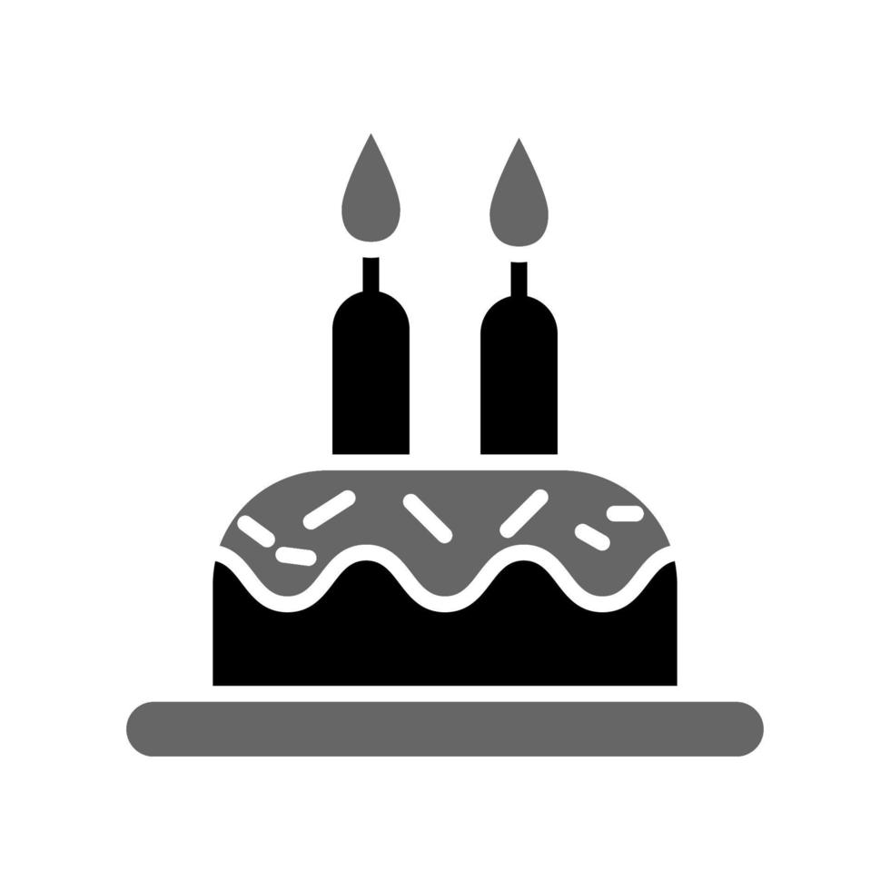 ilustración vectorial gráfico del icono de pastel de cumpleaños vector