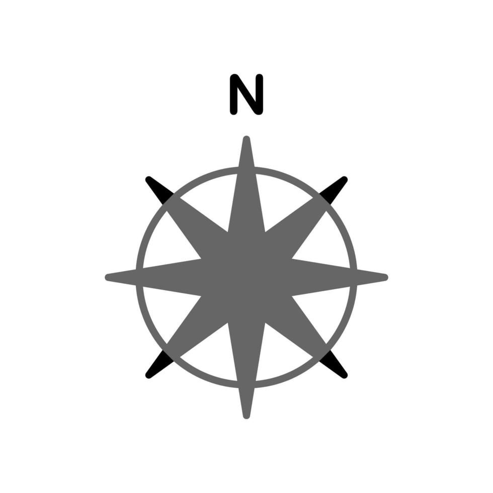 Illustration Vector Graphic of Compass Icon Design