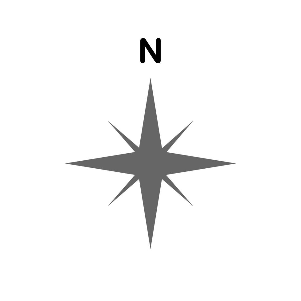 Illustration Vector Graphic of Compass Icon Design
