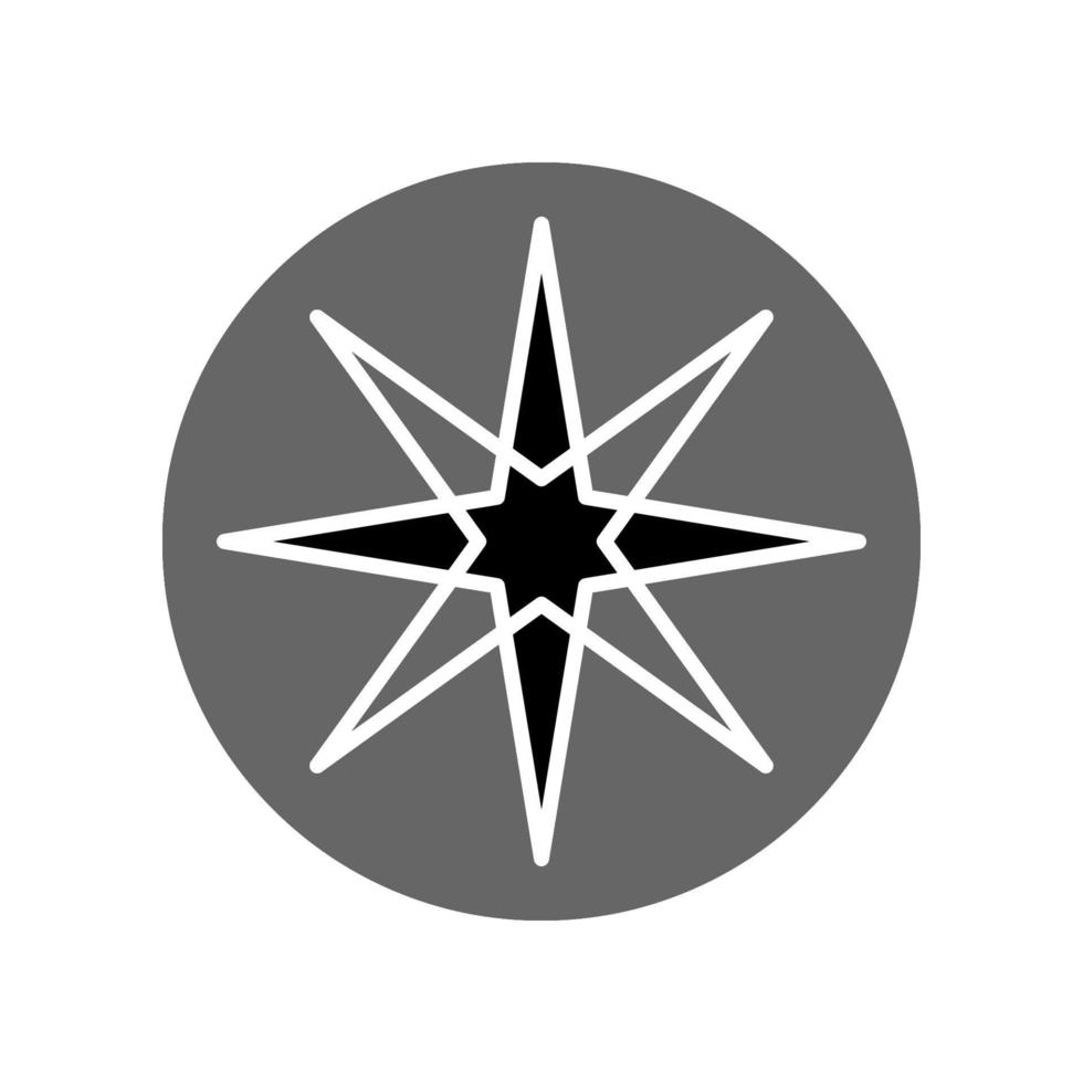 Illustration Vector Graphic of Compass Icon Design