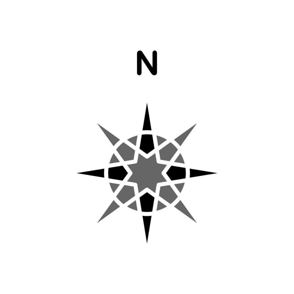 Illustration Vector Graphic of Compass Icon Design