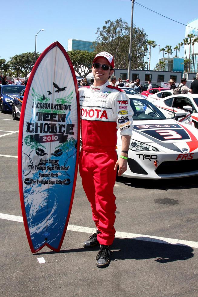LOS ANGELES, APR 9 -  Jackson Rathbone at the Toyota ProCeleb Race Press Day 2013 at the Toyoto Grand Prix Circuit on April 9, 2013 in Long Beach, CA photo