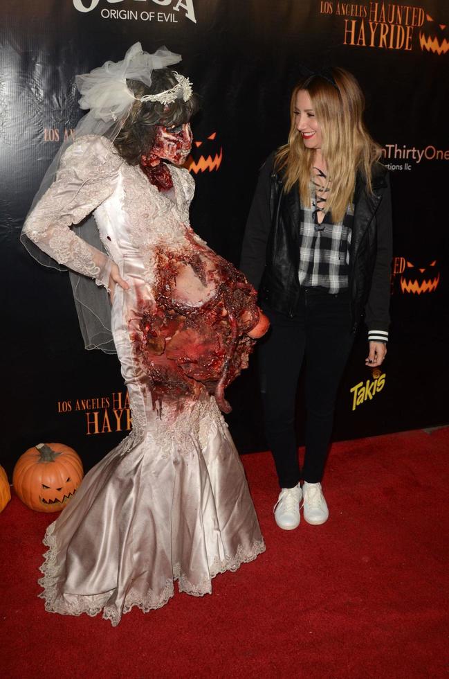 LOS ANGELES, OCT 9 -  Ashley Tisdale at the Haunted Hayride 8th Annual VIP Black Carpet Event at the Griffith Park on October 9, 2016 in Los Angeles, CA photo