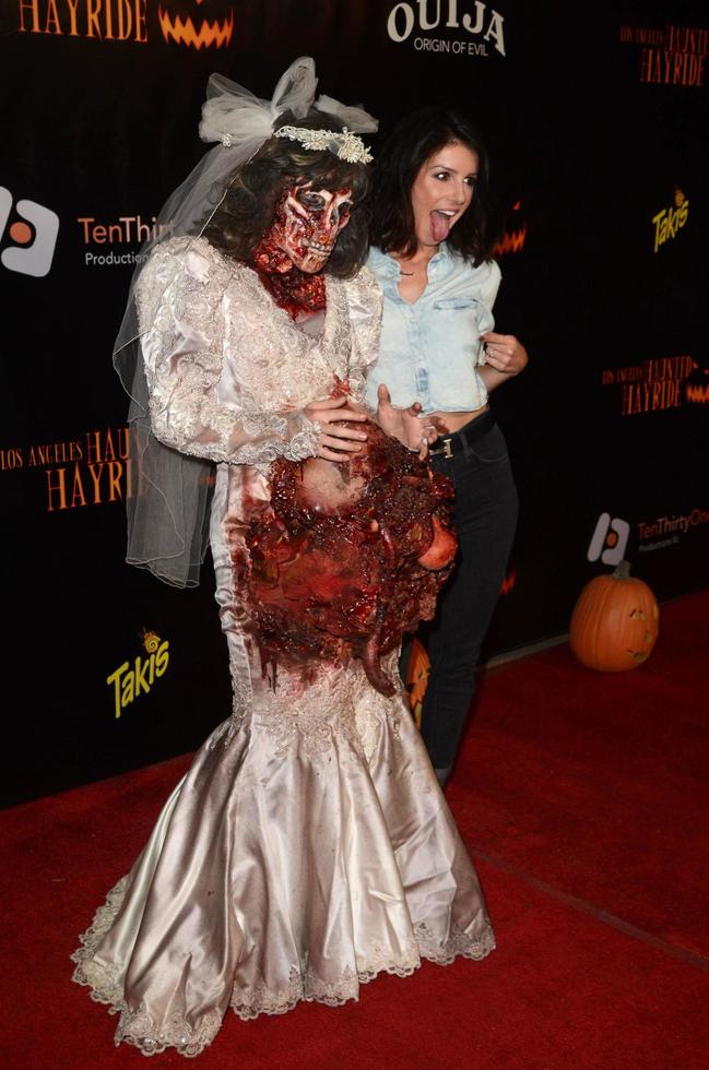 LOS ANGELES, OCT 9 -  Shenae Grimes at the Haunted Hayride 8th Annual VIP Black Carpet Event at the Griffith Park on October 9, 2016 in Los Angeles, CA photo