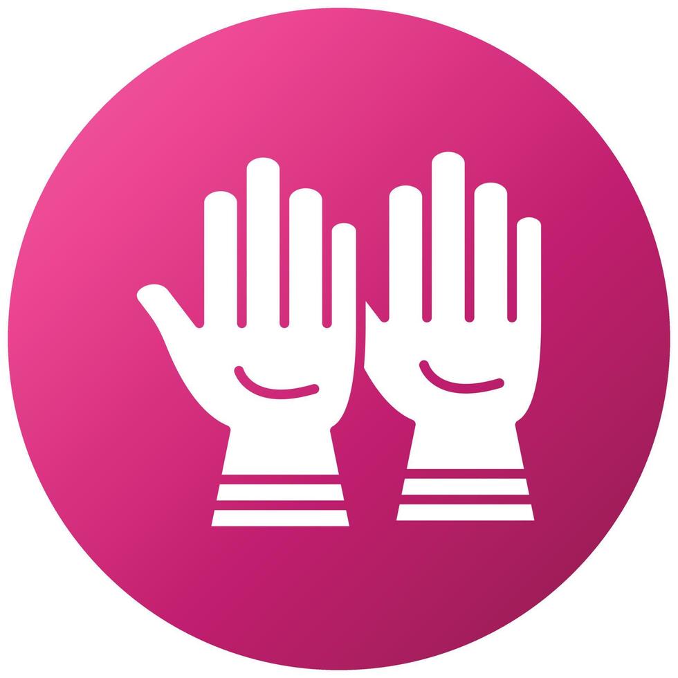 Working Gloves Icon Style vector