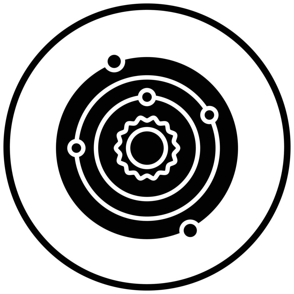Solar System Icon Style vector