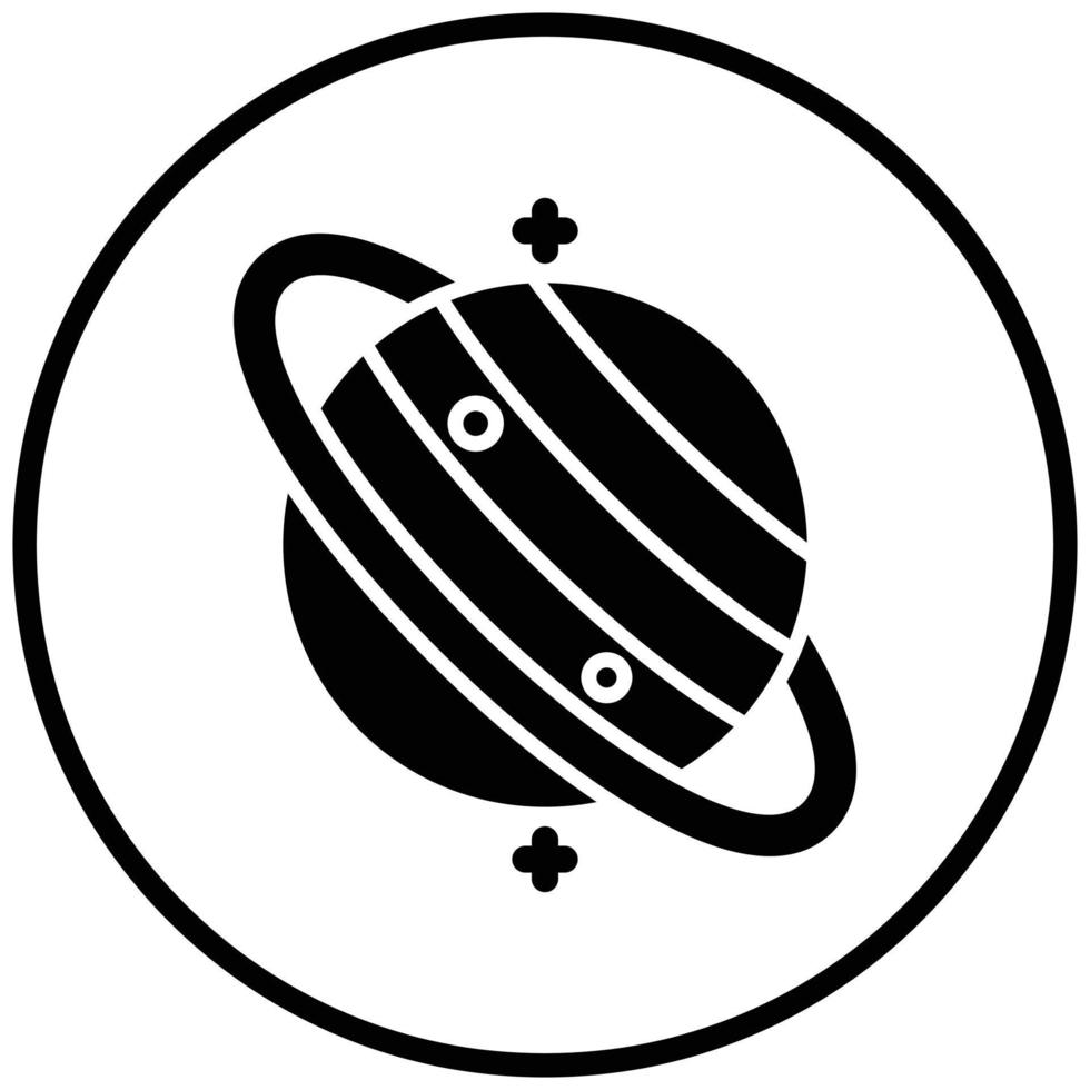 Saturn Icon Style vector