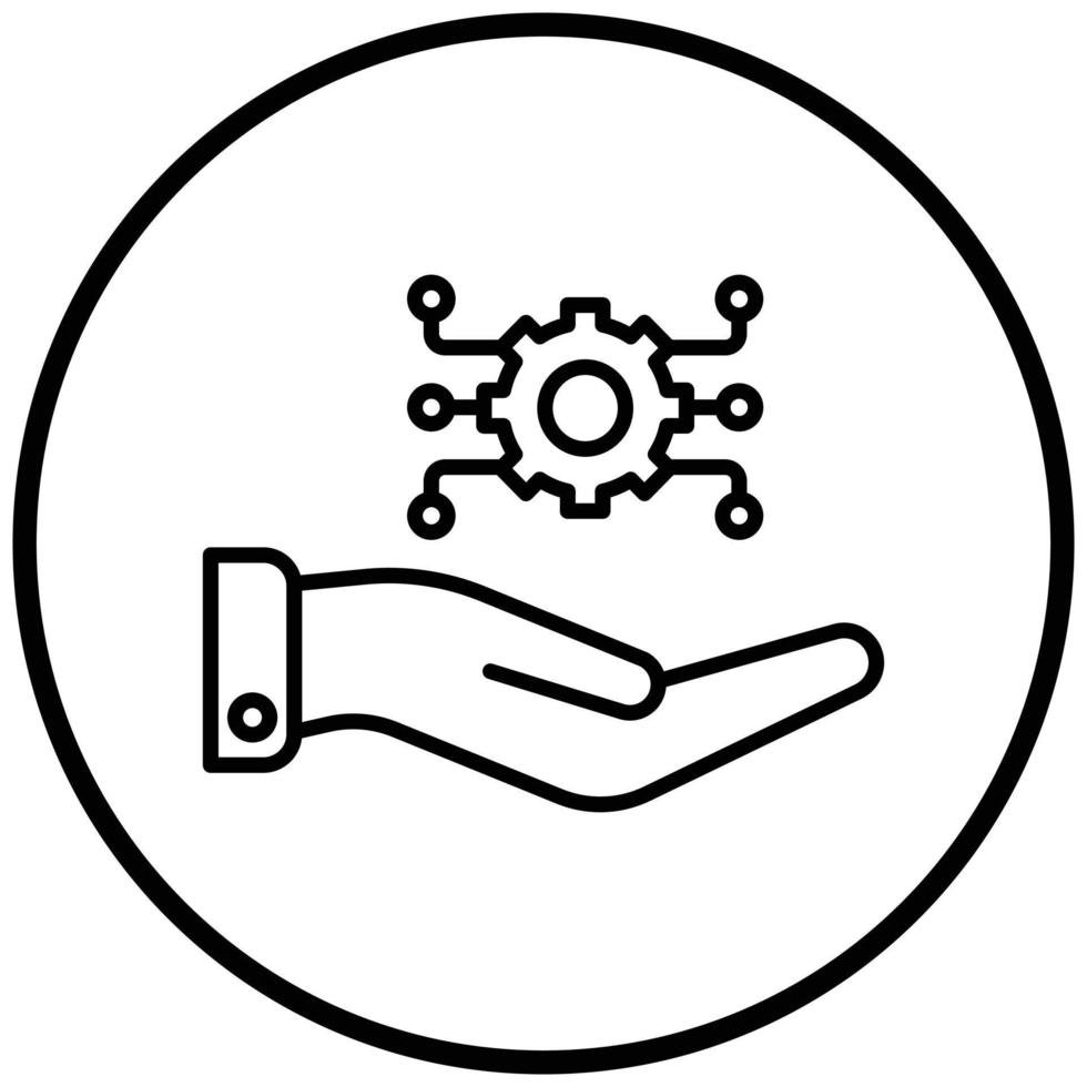 Security Settings Icon Style vector