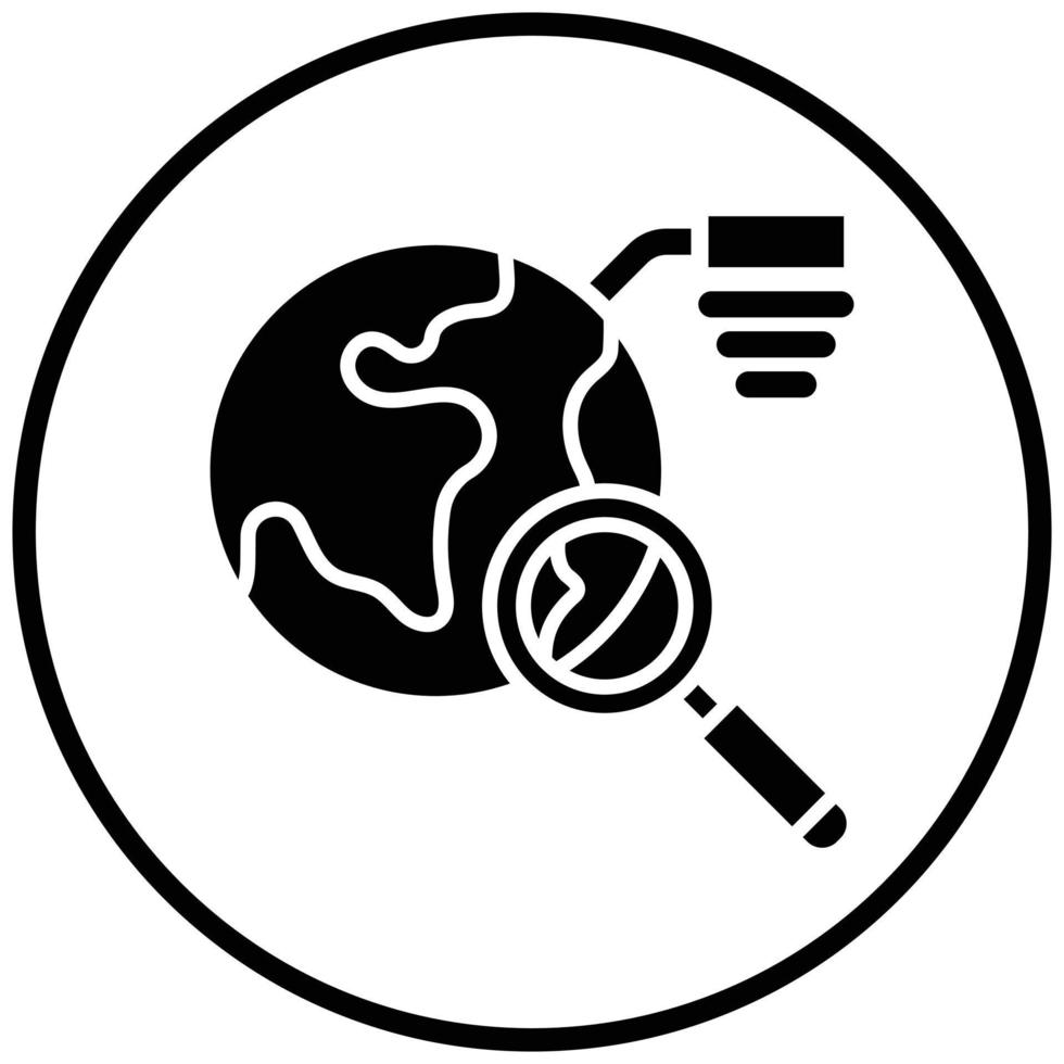 Planet Research Icon Style vector