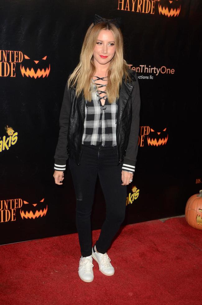 LOS ANGELES, OCT 9 -  Ashley Tisdale at the Haunted Hayride 8th Annual VIP Black Carpet Event at the Griffith Park on October 9, 2016 in Los Angeles, CA photo
