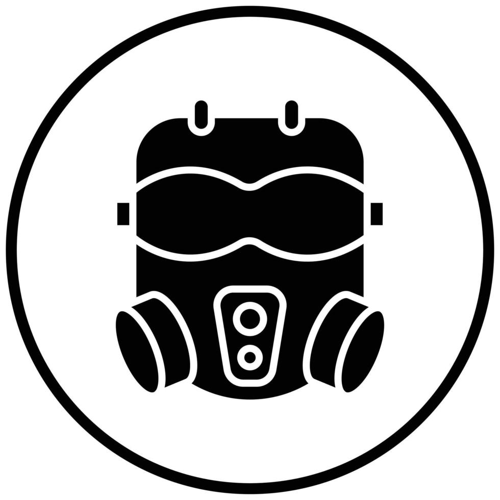 Army Mask Icon Style vector
