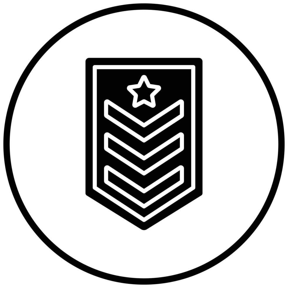 Army Chevron Icon Style vector